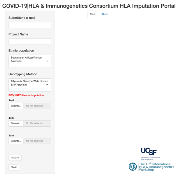 Figure 1. HLA Imputation Portal